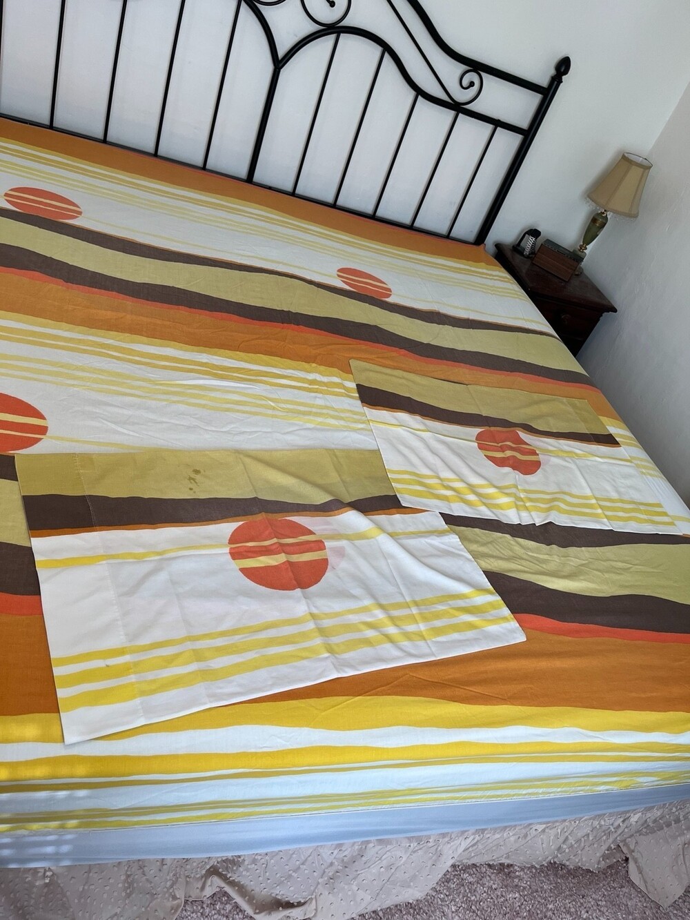 VTG Burlington Sunset Desert King Fitted Bed Sheet 2 Pillowcases Stranger Things